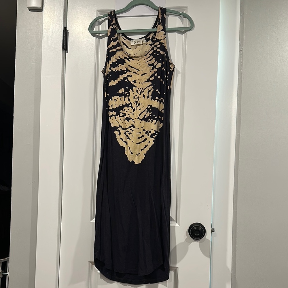 Dark Gray Women's High-Low Sleeveless Maxi Dress